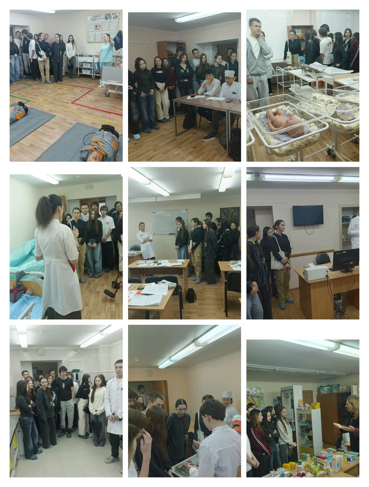 №30 орта мектебінің 9-сынып оқушыларының Қостанай жоғары медициналық колледжіне экскурсиясы